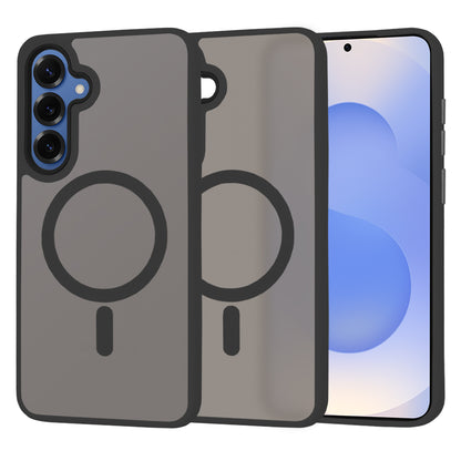 MagSafe tok Samsung Galaxy S25 S931-hez, Techsuit, HaloFrost, Fekete