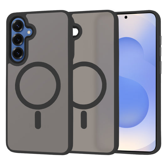 MagSafe tok Samsung Galaxy S25 S931-hez, Techsuit, HaloFrost, Fekete