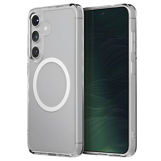 MagSafe tok Samsung Galaxy S25 S931-hez, UNIQ, LifePro Xtreme MagClick, Átlátszó