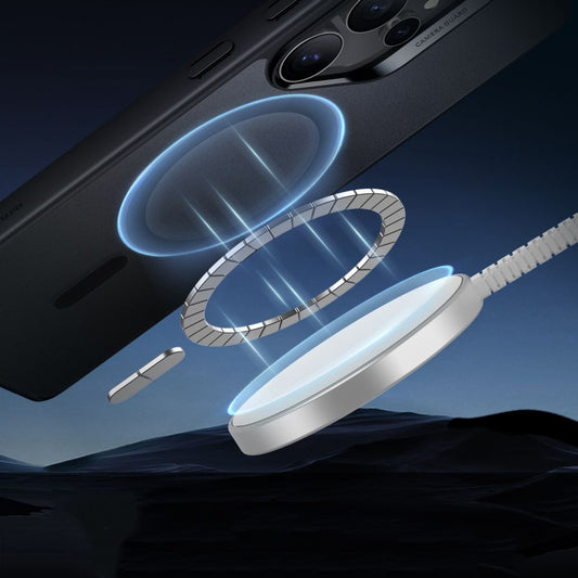 MagSafe tok Samsung Galaxy S25 Ultra S938-hez, ESR, Classic Hybrid, Szatén Fekete