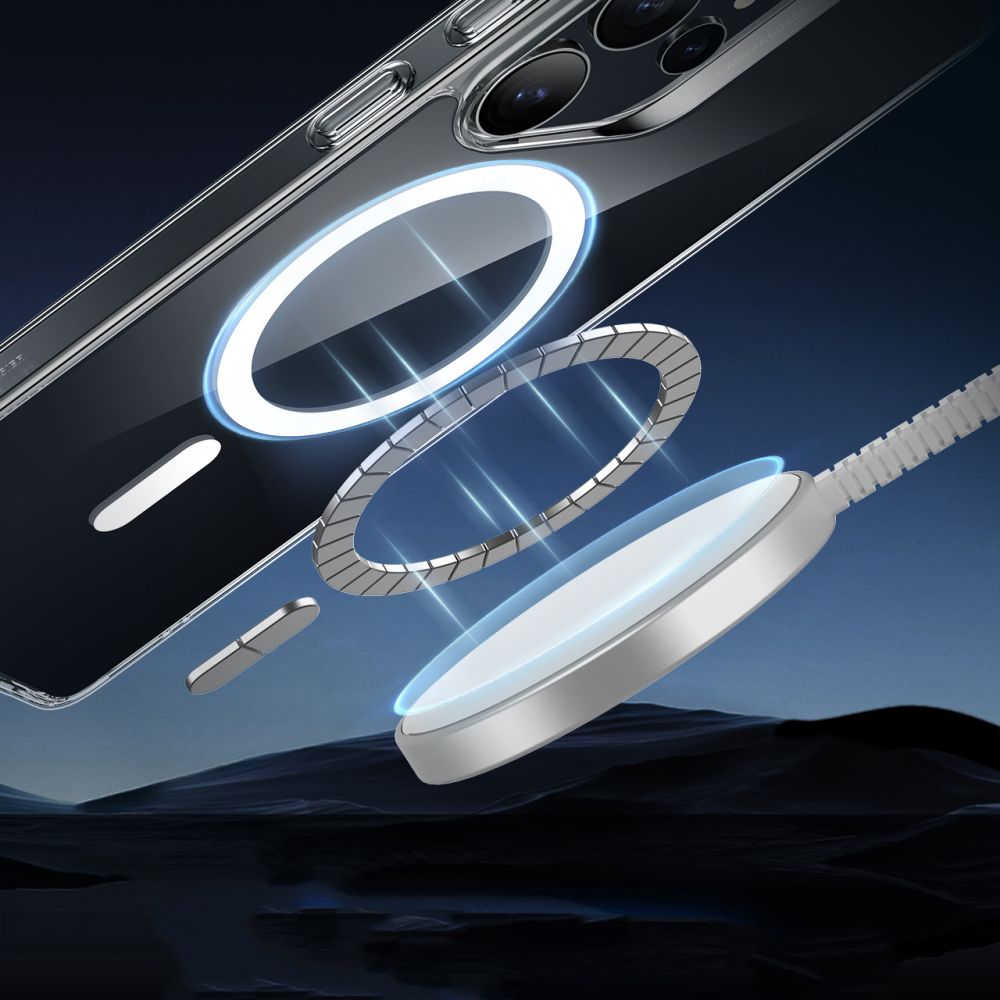 MagSafe tok Samsung Galaxy S25 Ultra S938-hez, ESR, Classic Hybrid, Átlátszó