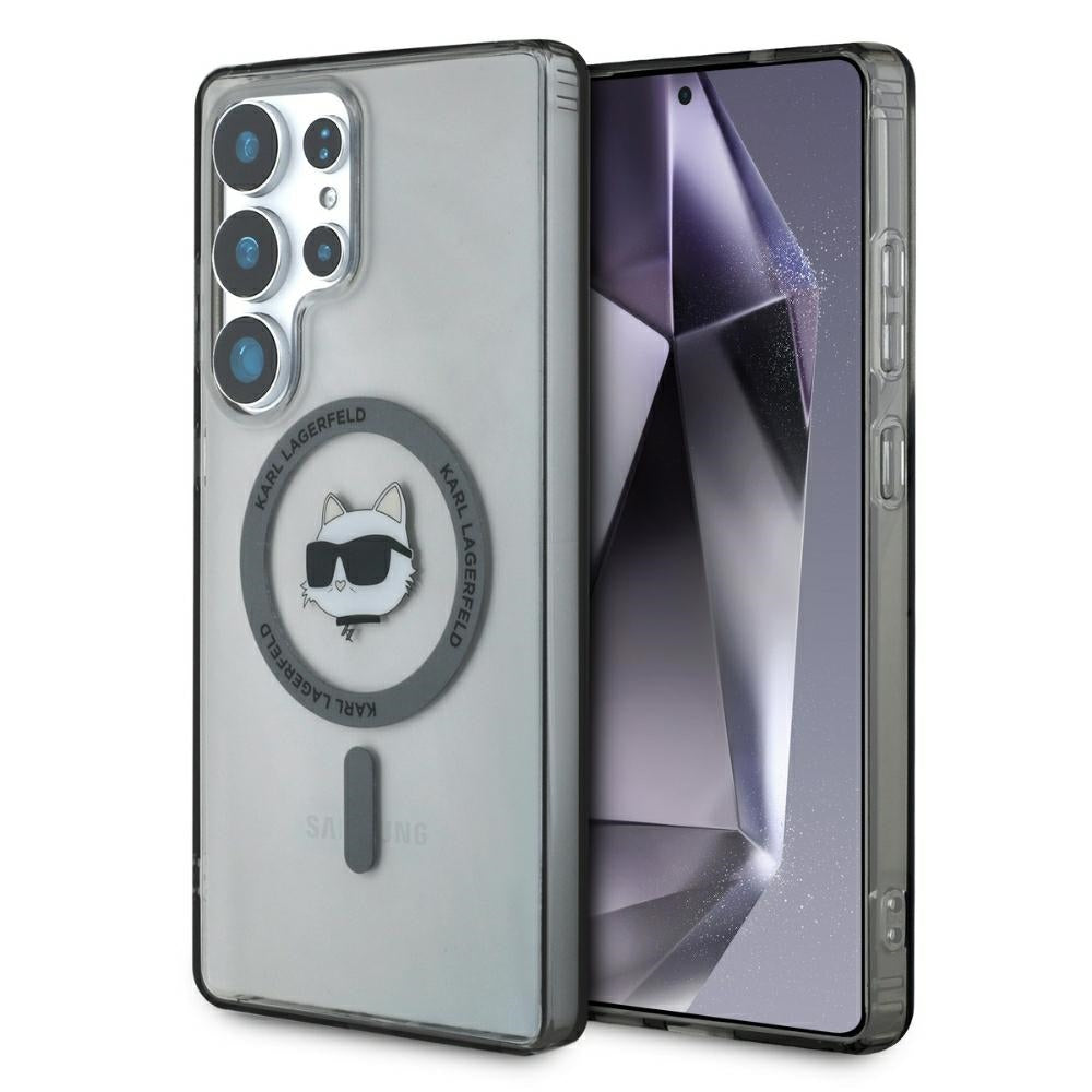 MagSafe tok Samsung Galaxy S25 Ultra S938-hez, Karl Lagerfeld, IML Choupette's Head, Fekete