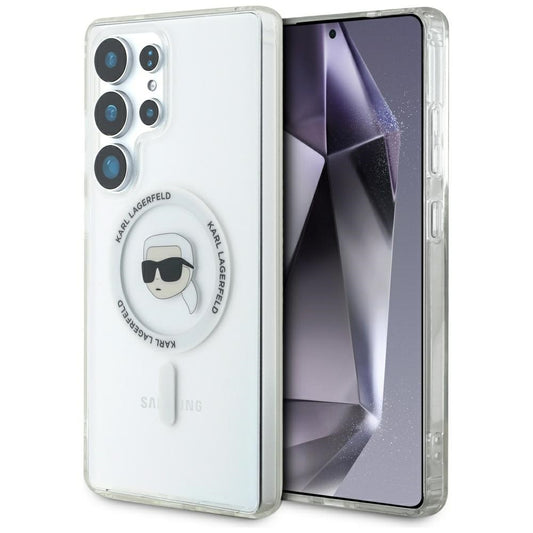 MagSafe tok Samsung Galaxy S25 Ultra S938-hez, Karl Lagerfeld, IML Karl's Head, Fehér