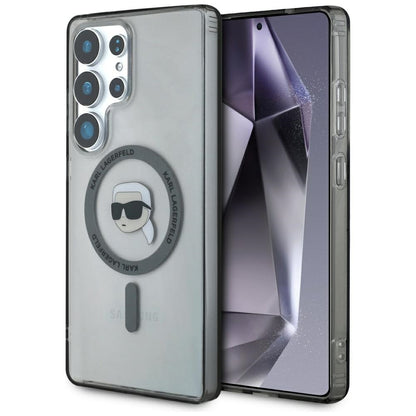 MagSafe tok Samsung Galaxy S25 Ultra S938-hez, Karl Lagerfeld, IML Karl's Head, Fekete