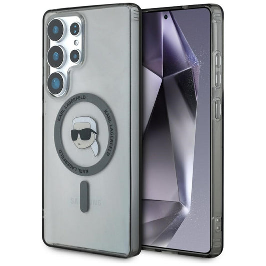 MagSafe tok Samsung Galaxy S25 Ultra S938-hez, Karl Lagerfeld, IML Karl's Head, Fekete