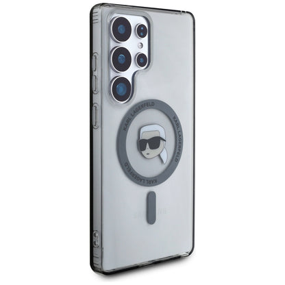 MagSafe tok Samsung Galaxy S25 Ultra S938-hez, Karl Lagerfeld, IML Karl's Head, Fekete
