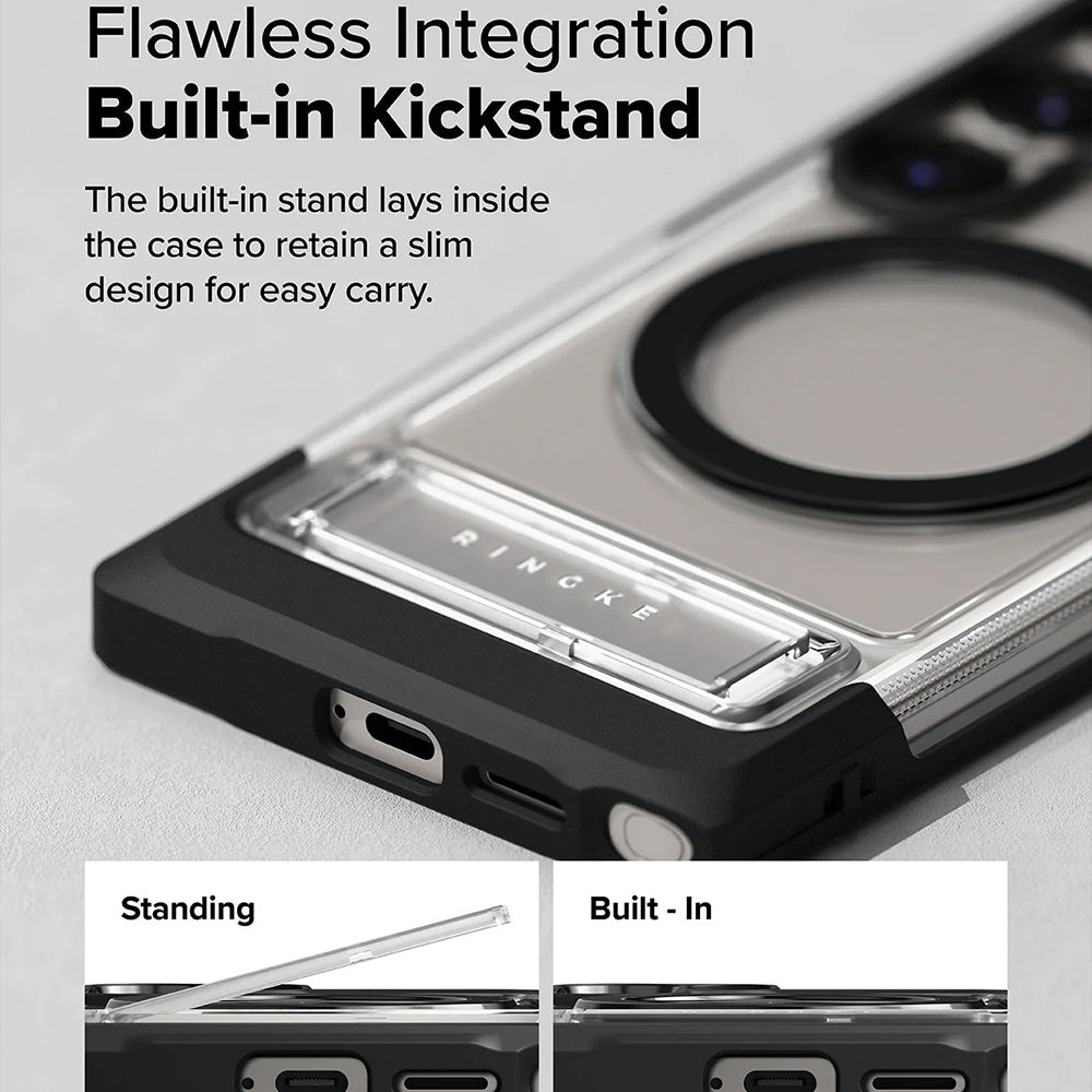 MagSafe tok Samsung Galaxy S25 Ultra S938-hez, Ringke, UX, Átlátszó