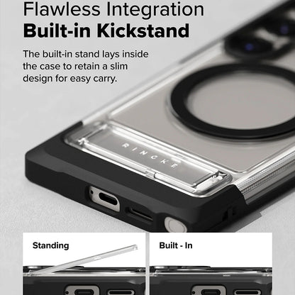 MagSafe tok Samsung Galaxy S25 Ultra S938-hez, Ringke, UX, Átlátszó
