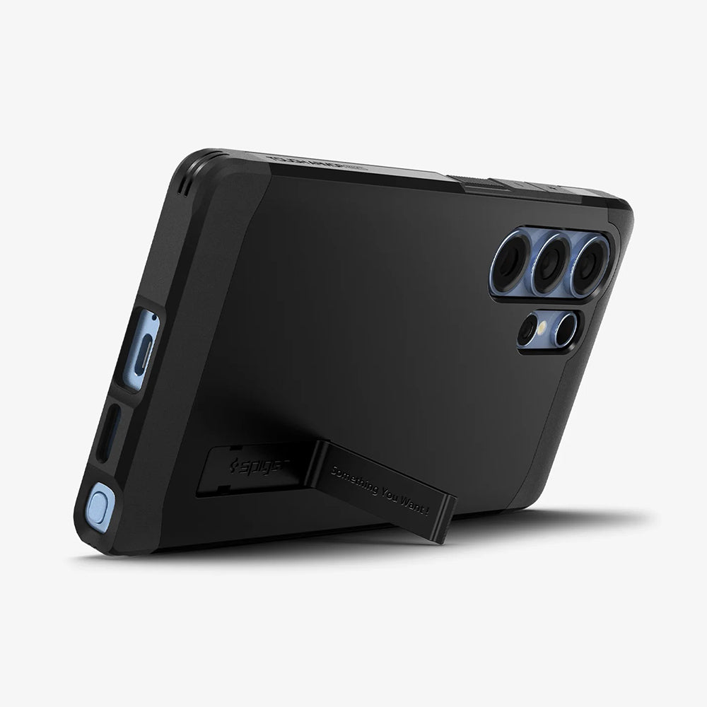 MagSafe tok Samsung Galaxy S25 Ultra S938-hez, Spigen, Tough Armor, Fekete