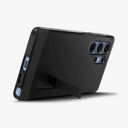 MagSafe tok Samsung Galaxy S25 Ultra S938-hez, Spigen, Tough Armor, Fekete
