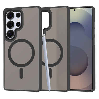 MagSafe tok Samsung Galaxy S25 Ultra S938-hez, Techsuit, HaloFrost, Fekete