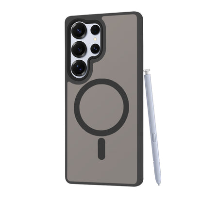 MagSafe tok Samsung Galaxy S25 Ultra S938-hez, Techsuit, HaloFrost, Fekete