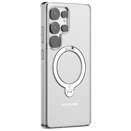 MagSafe tok Samsung Galaxy S25 Ultra S938-hez, Torras, Ostand Spin, Átlátszó