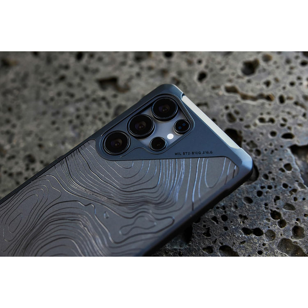 MagSafe tok Samsung Galaxy S25 Ultra S938-hoz, Urban Armor Gear, Metropolis LT Topography, Fekete