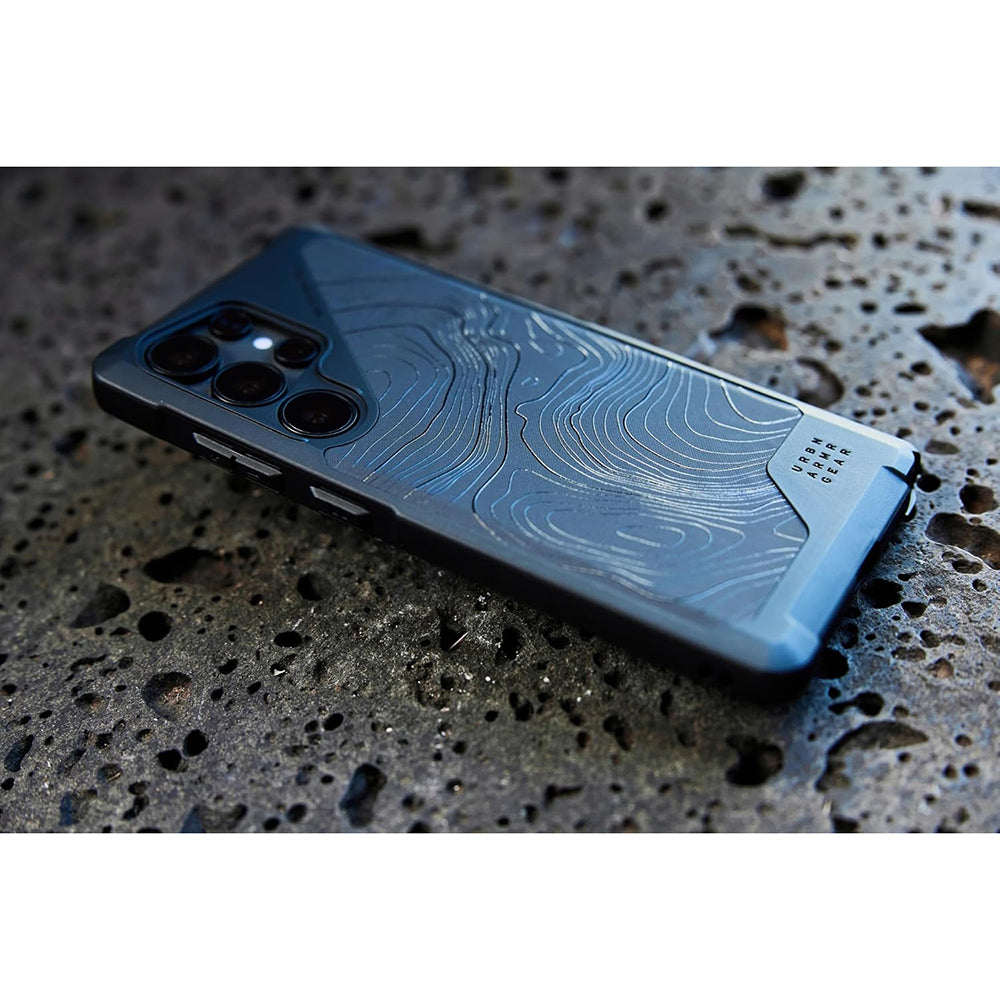MagSafe tok Samsung Galaxy S25 Ultra S938-hoz, Urban Armor Gear, Metropolis LT Topography, Fekete