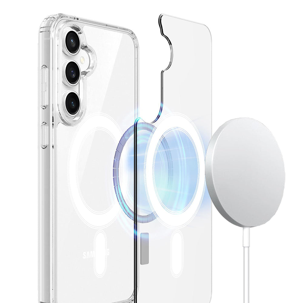 MagSafe tok Samsung Galaxy S26 FE S741 készülékhez, Techsuit, Pro, átlátszó