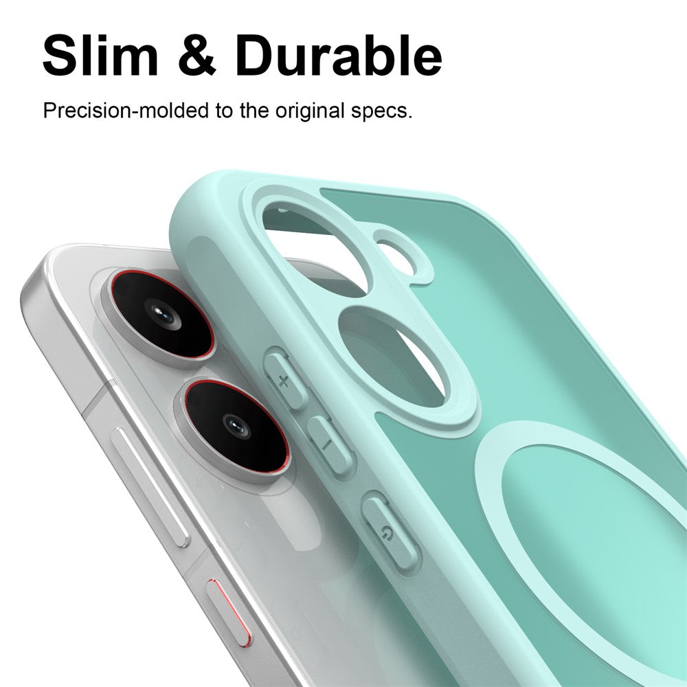MagSafe Case for Samsung Galaxy S26 FE S741, Techsuit, HaloFrost II, Light Green