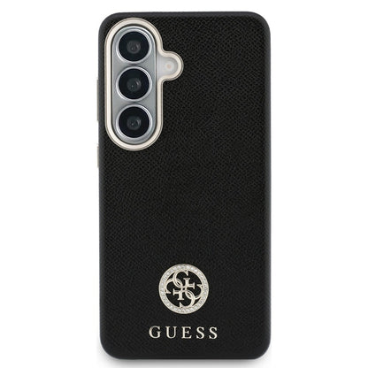MagSafe tok Samsung Galaxy S26 Plus S947-hez, Guess, Rhinestone Round Logo, Fekete