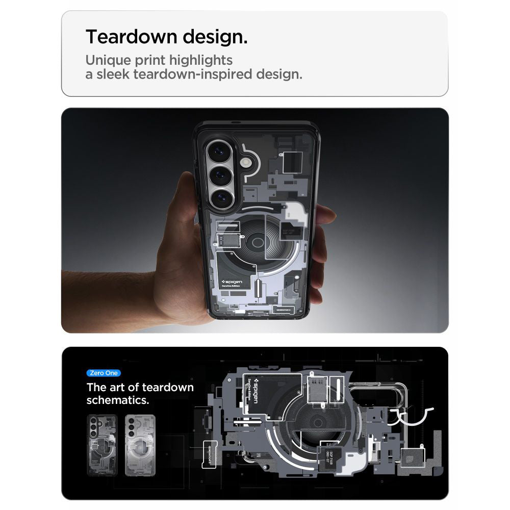 MagSafe Case for Samsung Galaxy S26 Plus S947, Spigen, Ultra Hybrid Zero One, Black ACS10711