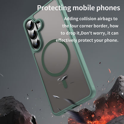 MagSafe tok Samsung Galaxy S26 Plus-hoz, Techsuit, HaloFrost II, Zöld