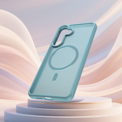 MagSafe tok Samsung Galaxy S26 Plus-hoz, Techsuit, HaloFrost II, Világoszöld