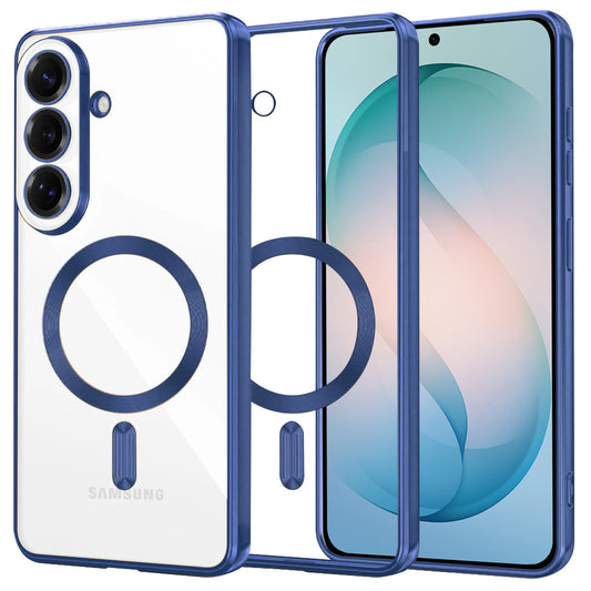 MagSafe tok Samsung Galaxy S26 Plus-hoz, Techsuit, Luxury Crystal, Sötétkék