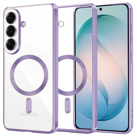 MagSafe tok Samsung Galaxy S26 Plus-hoz, Techsuit, Luxury Crystal, Világoslila