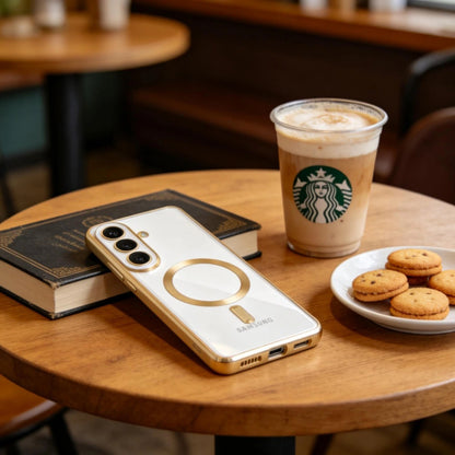 MagSafe Case for Samsung Galaxy S26 Plus, Techsuit, Luxury Crystal, Pink