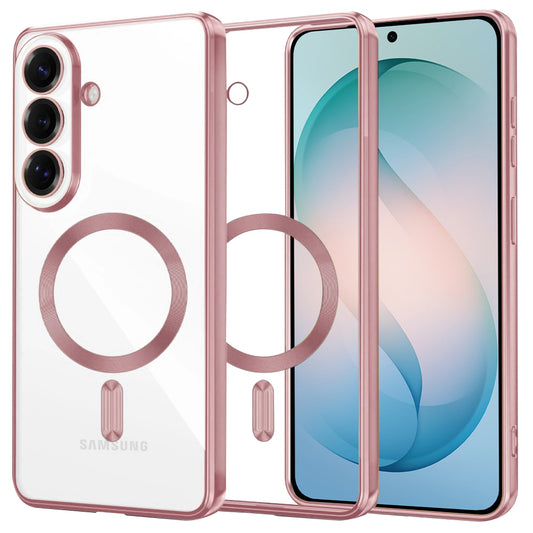 MagSafe tok Samsung Galaxy S26 Plus-hoz, Techsuit, Luxury Crystal, Rózsaszín