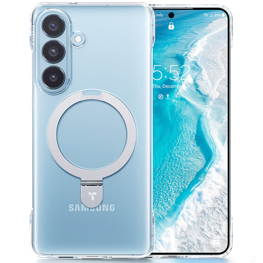 MagSafe tok Samsung Galaxy S26 Plus-hoz, Torras, Ostand Slim, Átlátszó