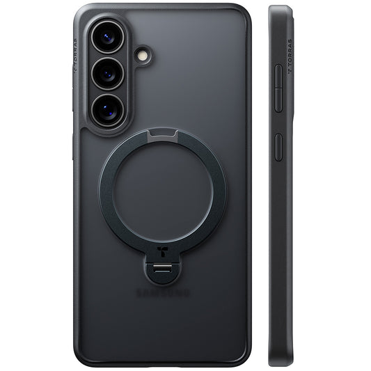 MagSafe tok Samsung Galaxy S26 Plus-hoz, Torras, Ostand Spin, Fekete