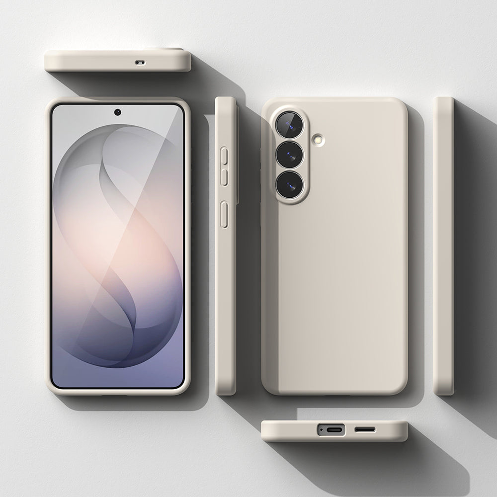 MagSafe tok Samsung Galaxy S26-hoz, Ringke, Szilikon, Krém