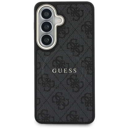 MagSafe tok Samsung Galaxy S26 S942-hez, Guess, 4G Embossed Ring, Fekete