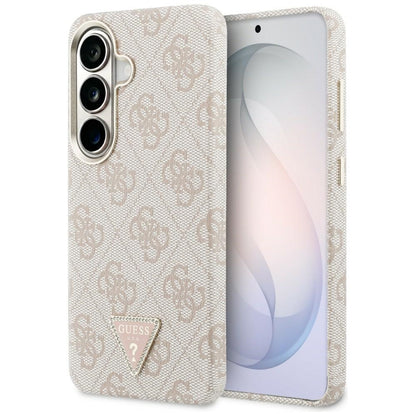 MagSafe tok Samsung Galaxy S26 S942-hez, Guess, 4G Triangle Logo, Rózsaszín