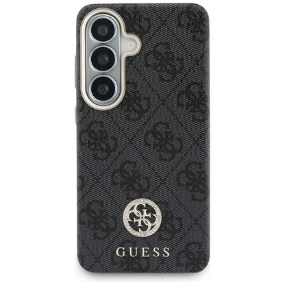 MagSafe tok Samsung Galaxy S26 S942-hez, Guess, Rhinestone Round Logo, Fekete