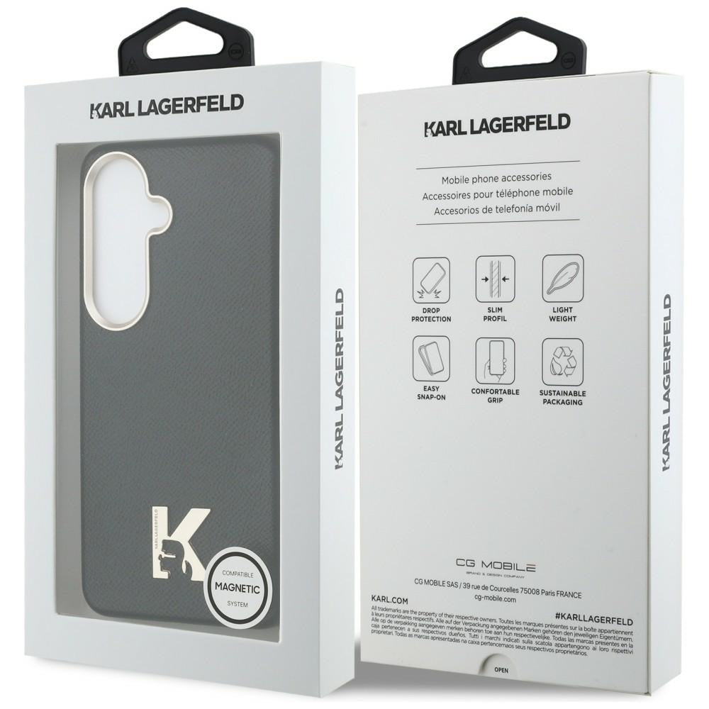 MagSafe tok Samsung Galaxy S26 S942-hez, Karl Lagerfeld, Karl Head Logo, Fekete