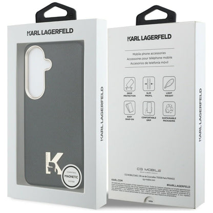 MagSafe tok Samsung Galaxy S26 S942-hez, Karl Lagerfeld, Karl Head Logo, Fekete