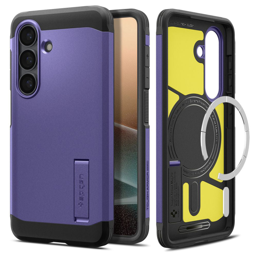 MagSafe Case for Samsung Galaxy S26 S942, Spigen, Tough Armor, Purple ACS11221