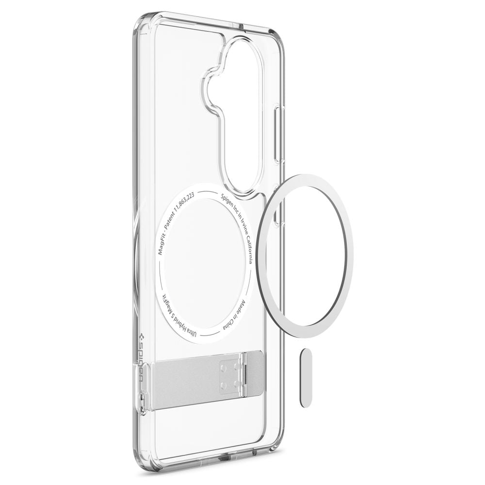 MagSafe Case for Samsung Galaxy S26 S942, Spigen, Ultra Hybrid S, White Transparent ACS11061