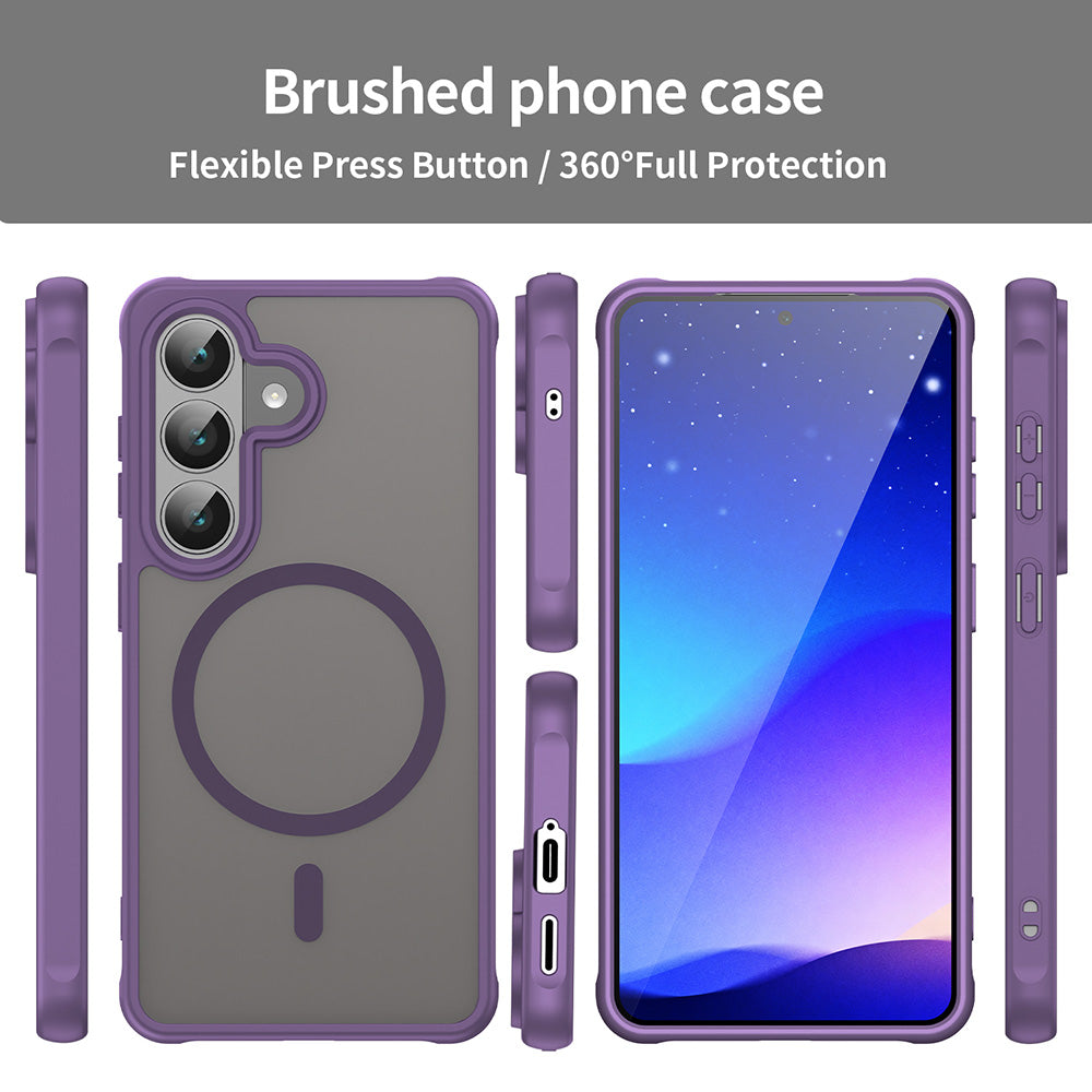 MagSafe Case for Samsung Galaxy S26, Techsuit, HaloFrost II, Purple