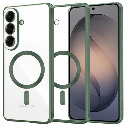 MagSafe Case for Samsung Galaxy S26, Techsuit, Luxury Crystal, Dark Green