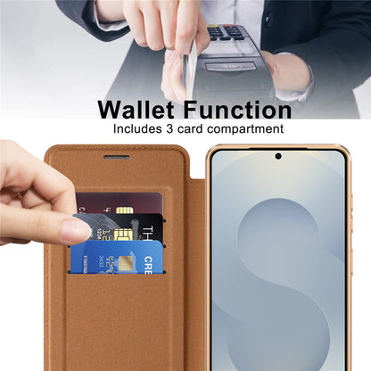 MagSafe tok Samsung Galaxy S26-hoz, Techsuit, SmartMag Book, Barna