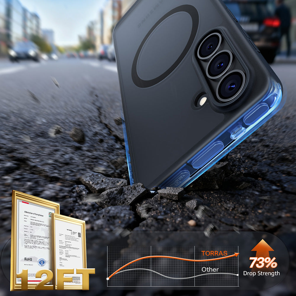 MagSafe tok Samsung Galaxy S26-hoz, Torras, Guardian, Fekete