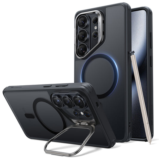 MagSafe tok Samsung Galaxy S26 Ultra-hoz, ESR, Classic Hybrid Kickstand, Szaténfekete