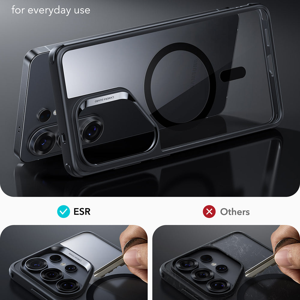 MagSafe Case for Samsung Galaxy S26 Ultra, ESR, Classic Hybrid, Black Transparent