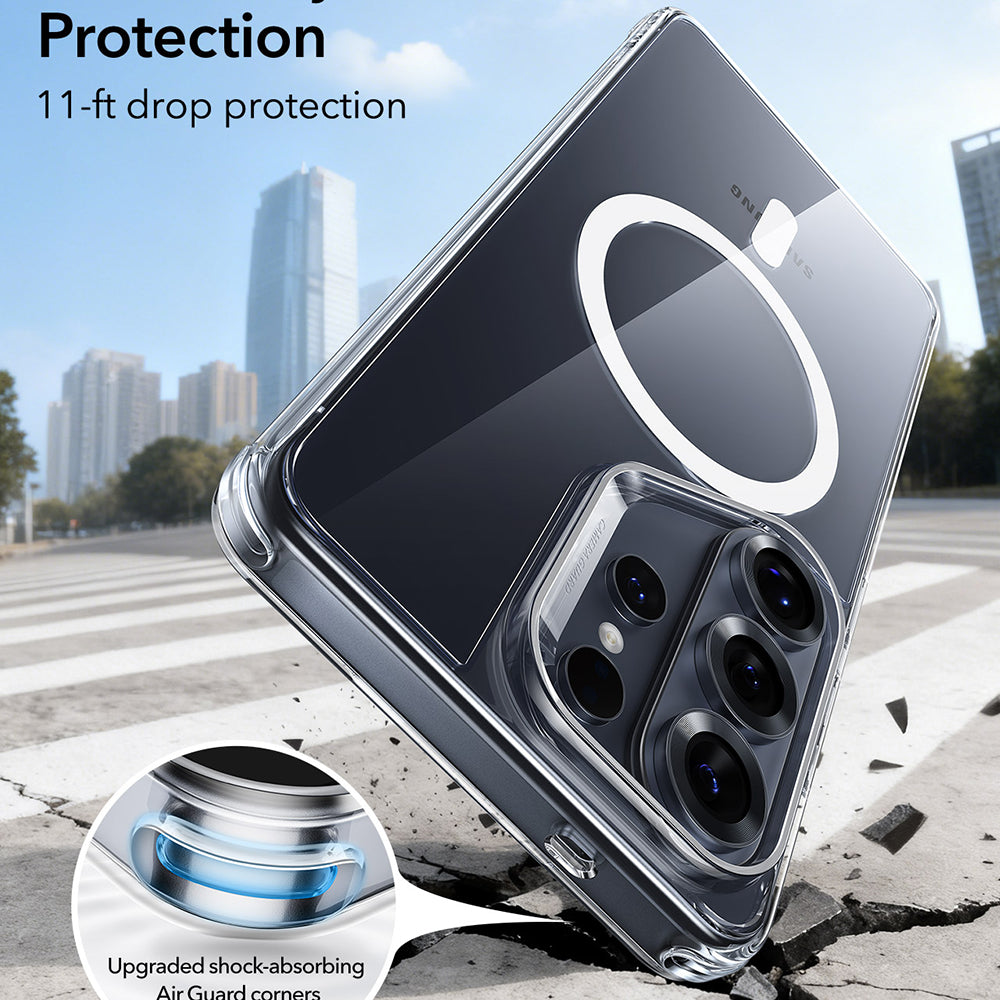 MagSafe tok Samsung Galaxy S26 Ultra-hoz, ESR, Classic Hybrid, Átlátszó