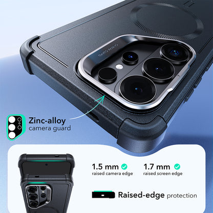 MagSafe tok Samsung Galaxy S26 Ultra-hoz, ESR, Cyber Armor Kickstand, Kék