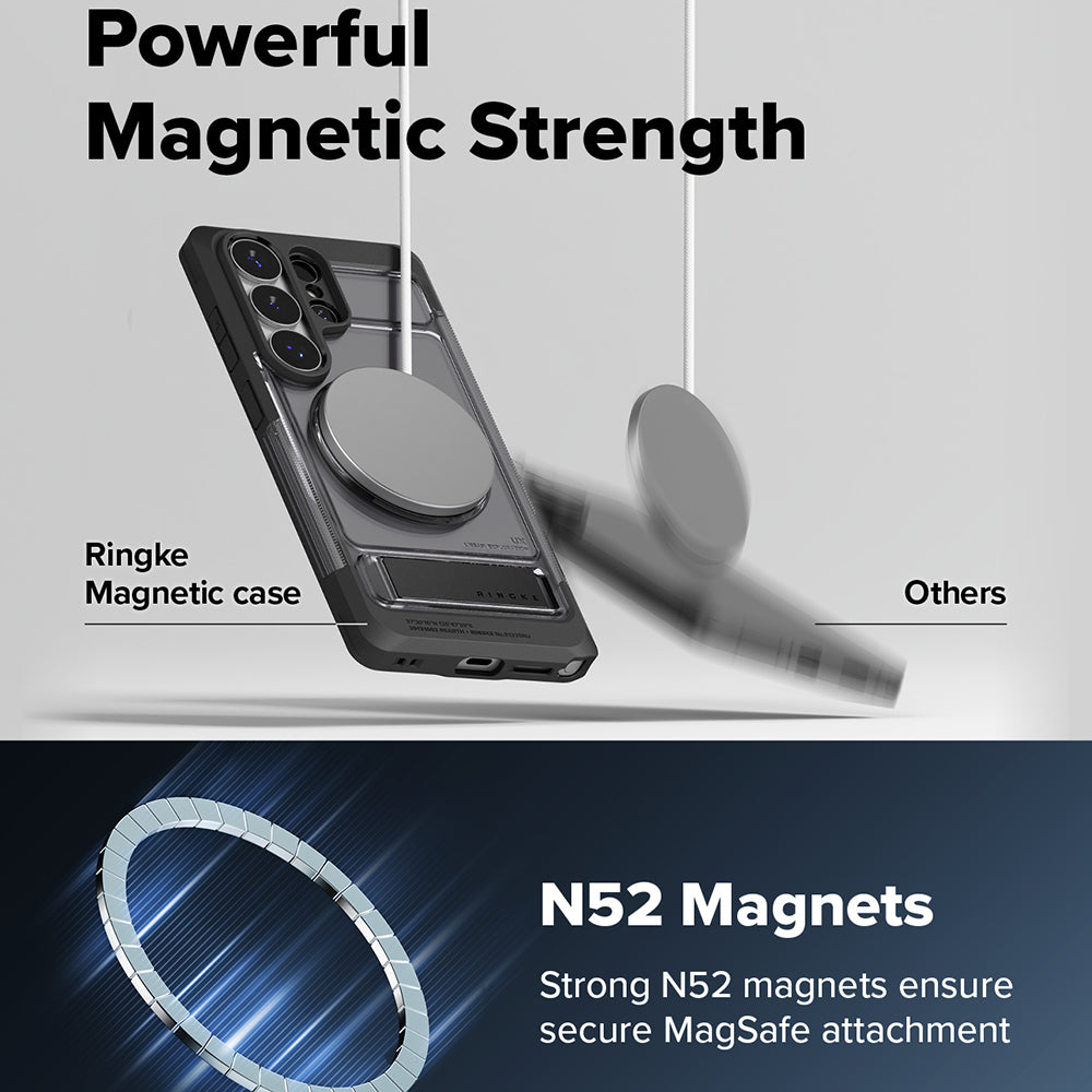 MagSafe tok Samsung Galaxy S26 Ultra S948-hez, Ringke, UX, Füstszínű