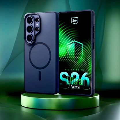 MagSafe tok Samsung Galaxy S26 Ultra S948-hez, 3MK, Smoke MagCase, Szürke