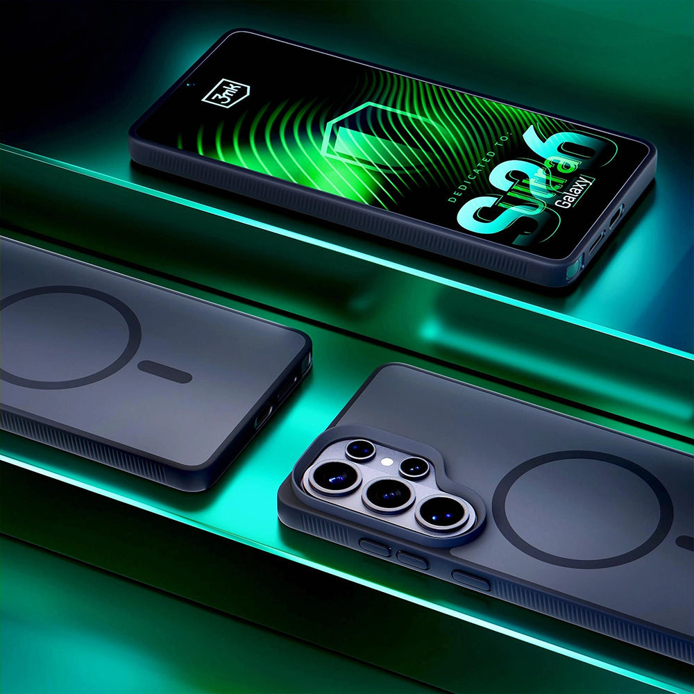 MagSafe tok Samsung Galaxy S26 Ultra S948-hez, 3MK, Smoke MagCase, Szürke